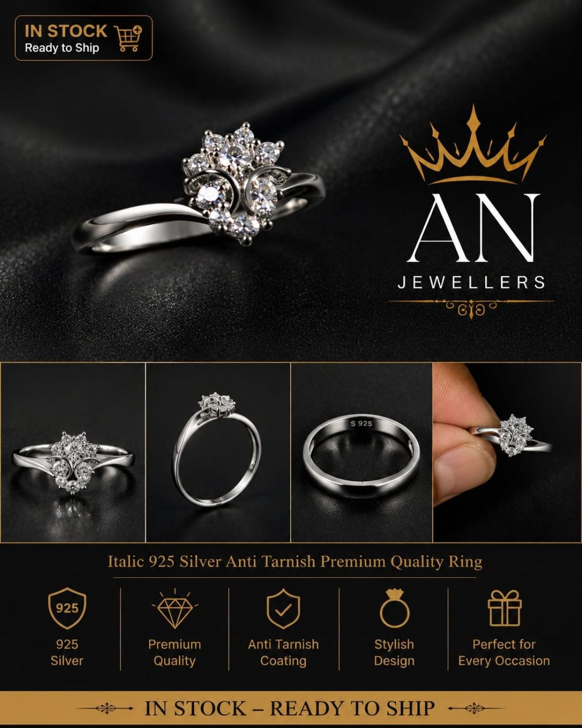 Elegant Silver Ring 01